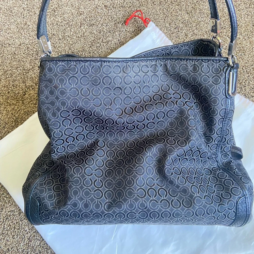 Coach Black Logo Shoulder Bag